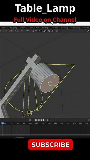 How to Make a table lamp in blender #blender #freestor #blender3d