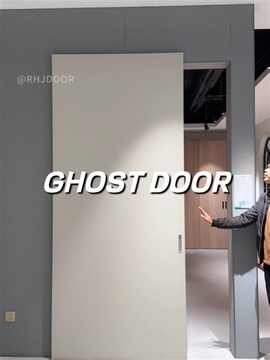 What do you think of this hovering ghost door design? It slides smoothly without taking up space, and features damped buffering when opening and closing.#door #doorfactory #wooddoor #woodendoor #chinesefactory #rhj #ghostdoor #slidingdoor #doors #interiordoor
