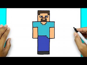 How To Draw Minecraft Steve Character | Minecraft Drawing