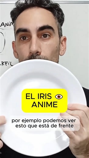 El truco del Plato para dibujar el IRIS en ojos Anime (principiantes) #comodibujar #art #shorts