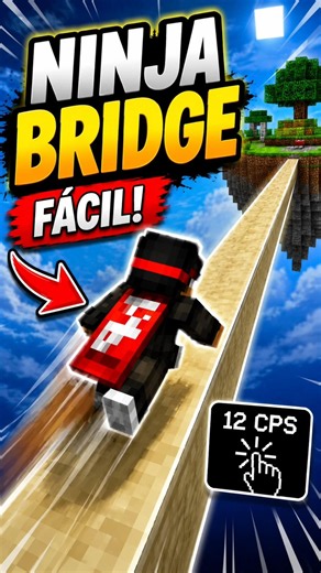 NINJA BRIDGE tutorial RÁPIDO e bem explicado #minecraft #foryou