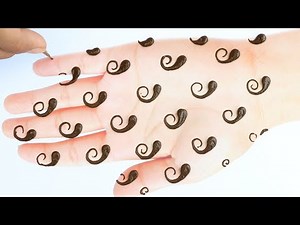 Mehndi designs 2020 new style simple for beginners - Beautiful Mehendi design for front hands