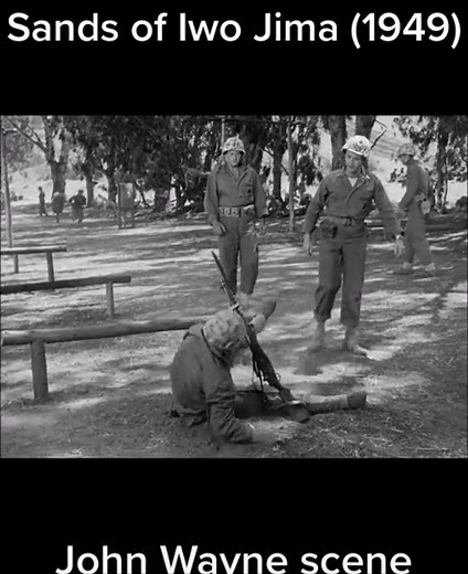Sands of Iwo Jima - John Wayne Scene
