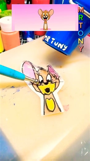 Mini keychain sprunki OC Jerry mouse with shrinky dinks #sprunki #keychain #shrinkydink #jerry