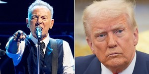 Bruce Springsteen, 75, faces 'RETIREMENT' calls from furious Trump fans as he unleashes blistering US President attack at UK show