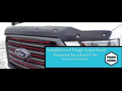 How to install a Tough Guard hood protector for a 2019 Ford F150