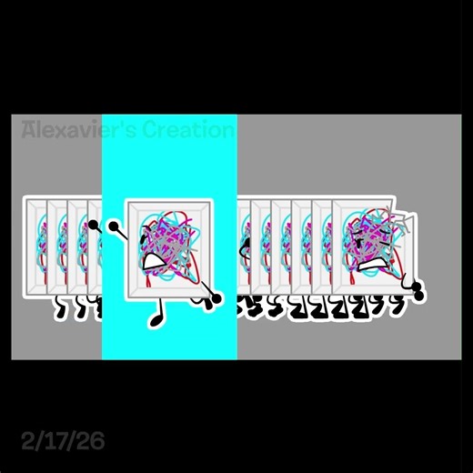 Looping The Rooms - The Discordly Object Show S2 Lore #bfb #bfdi#adobeanimate #lore