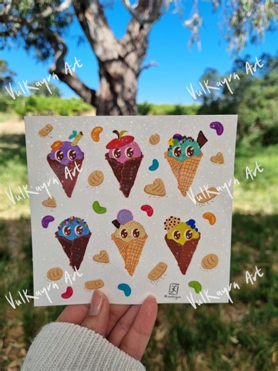 Ice Cream, Jellybeans & Cookie Sticker Set - Etsy