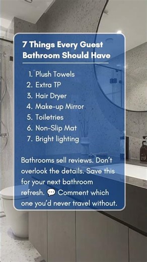 7 Things Every Guest Bathroom Should Have | Airbnb, VRBO & HomeExchange Hosts