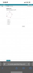 5:49 4.11 5 G (4)Geometry居Apex learningt 5.5.3 Quiz: inscri... | Filo