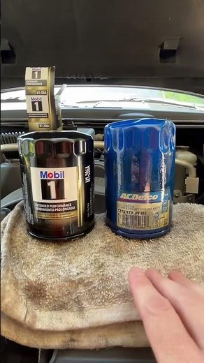 ACDelco or Mobil 1 Oil Filter? #oilchange #gmcenvoy #shorts