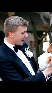 Groom and his Dachshund go viral for adorable 1st look surprise at wedding