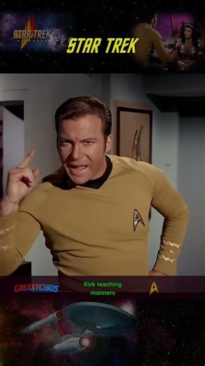 Kirk teaching manners: Star Trek Season 3 Episode 13 #startrek #tvshow #fyp #tvseries