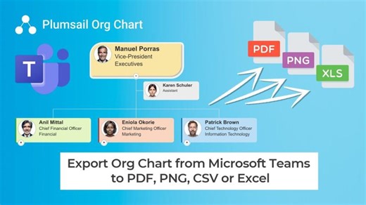 Export Org Chart from Microsoft Teams to PDF, PNG, CSV or Excel | Borko Bacic