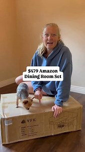 WE HAVE A KITCHEN TABLE!! We ordered this off @amazon for under $500 and while at first I was *very* nervous, we LOVE it! We really like our kitchen spaces to be somewhere we can hang out, work, eat and just enjoy being there. When we lived in California 5 years ago we had a booth and we loved it so much so we decided to go that same route again. This is the second time since we’ve been together that we’ve had a kitchen table 🤯 It took awhile to set up but it’s actually really comfy! The table 