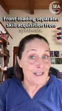 Front-loading separates skill acquisition from synthesis.