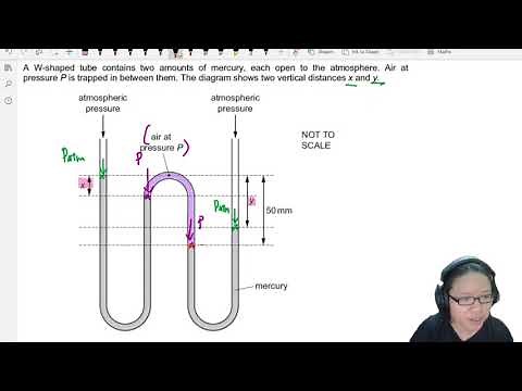 4.3d Ex2 MJ15 P13 Q21 W tube Mercury Heights | AS Pressure | Cambridge A Level Physics