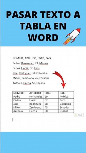 ✅ Cómo CONVERTIR TEXTO en TABLA en WORD 🔥
