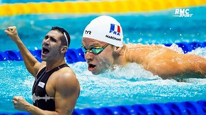 Mondiaux natation (200m papillon) : Marchand "content" de battre le record de France d'Esposito, "le roi du pap"