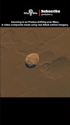 Phobos Real NASA Footage: Moon Is Drifting Over Mars #Phobos #Mars #NASA #Space