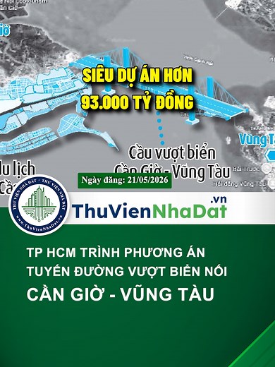 Tuyến đường vượt biển nối Cần Giờ - Vũng Tàu: phương án TP HCM