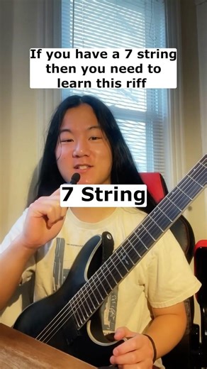 Learn this riff on your 7 string #guitar #guitarist #djent #metalcore #riff #shortsfeed #shorts