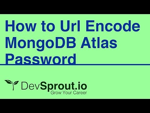 How to Url Encode Your MongoDB Atlas Connection Password