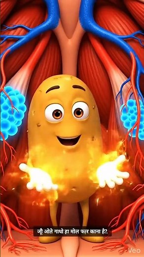 Lehsan Dil ke andar kya karta hai😱 Animation #shorts #ai #shorts