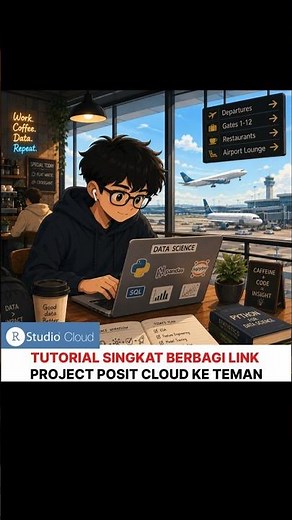 Share Posit Cloud Project Link to Friends #share #rstudio #tutorial #analysis #cloud #shorts #code