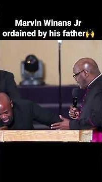 Watch Marvin Winans Jr get ordained as a minister by father, Bishop Marvin L Winans 🙌