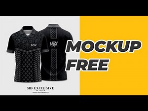 FREE MOCKUP JERSEY RETRO COLLAR FRONT & BACK