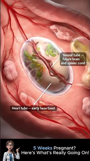 5 Weeks Pregnant Here’s What’s Really Going On!❤️ #week5pregnancy #3dpregnancy #calmvita