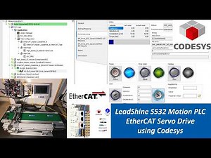 LDS04.Setup EtherCAT Servo Drive with Leadshine S532 Motion PLC using CodeSys