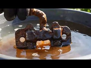 Restoring a Severely Rusted Metal Hinge | Extreme Rust Removal and Restoration Process