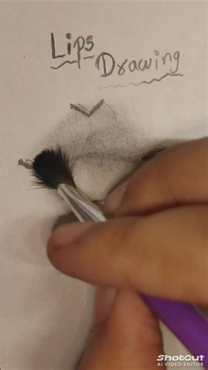 Beautiful Lips Drawing Tips 💋 | Easy Shading & Highlight Trick