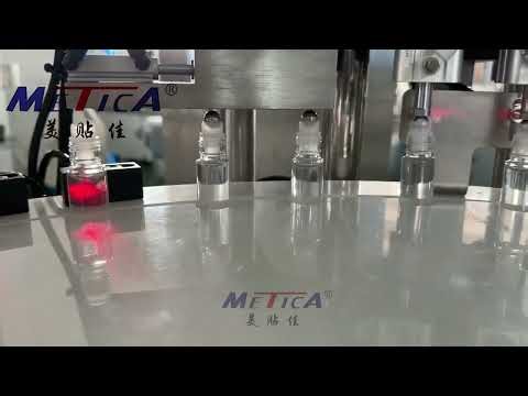 Automatic Roll On Bottle Filler Capper Labeler