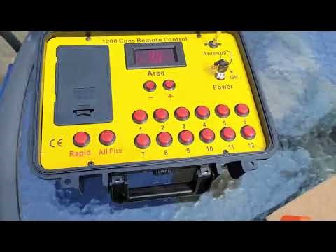 Test firing BILUSOCN wireless fireworks firing system