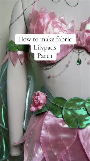 Made in collaboration with: @Malloops❤️DIYs/Costumes We came up with this idea after not finding many tutorials online so I thought I would share how to get lily pad details to blend in with a fabric outfit. #diycostumes #costumemaking #sewingtutorial