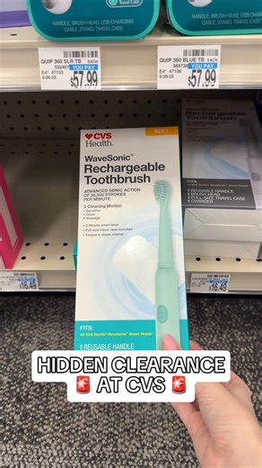 Kayla Olson | We LOOOOVE hidden clearance at CVS because it means it’ll probably be in stock. 🤣 The CVS brand rechargeable electric toothbrushes are on... | Instagram