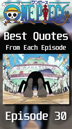 Sanji's Farewell - One Piece Best Quotes : Episode #30 #onepiece #best #quotes #anime #edit
