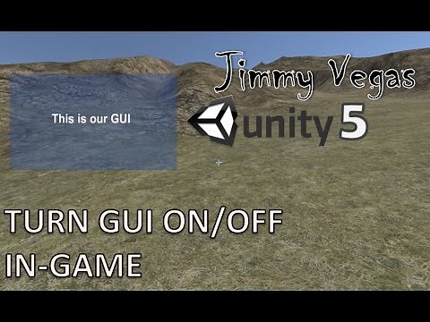 Mini Unity Tutorial - How To Turn GUI On & Off In-Game Using C#