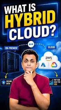 What is Hybrid Cloud? 🤔 Why Banks & Companies Use Hybrid Cloud! #shorts #cloud
