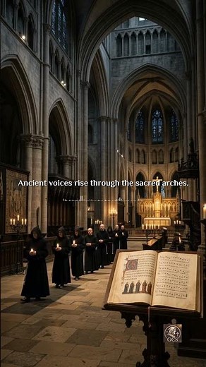 Ancient Gregorian Chants in Stone Arches #GregorianChant #Cathedral #MedievalMonks