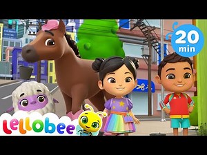 Together Teamwork Song | Lellobee City Farm | Kids Cartoons & Nursery Rhymes | Moonbug Kids