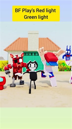 BF Play's red light Green light [FNF Animation] #fnf #fnfmod #fridaynightfunkin #shorts