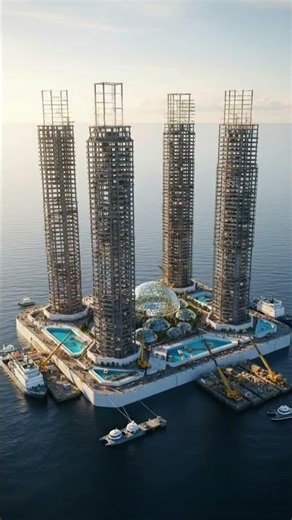 FLOATING CITY Built in REVERSE 200m Module