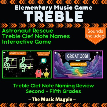 Treble Clef Notes Game | Interactive Elementary Music "Astronaut Rescue"