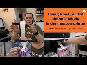 Using non-branded thermal labels in the Munbyn Thermal Printer - How to set them up!