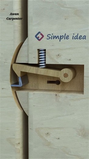 Carpentry Door Lock 🔐 system #wood #carpentry
