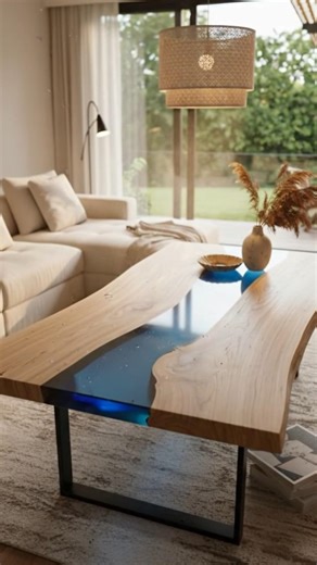 Live Edge Epoxy Table — So Satisfying 😍